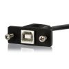 StarTech.com USBPNLBFBM1 USB cable USB 2.0 11.8" (0.3 m) USB B Black 2
