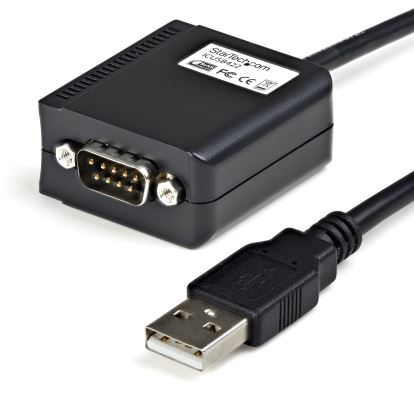 StarTech.com ICUSB422 cable gender changer DB9 M USB-A FM Black 1