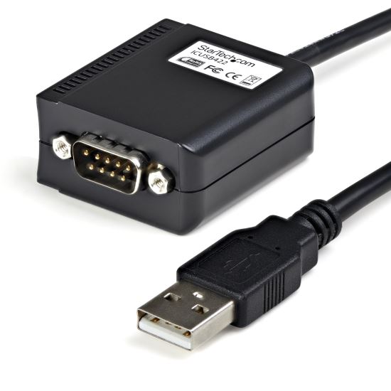 StarTech.com ICUSB422 cable gender changer DB9 M USB-A FM Black 1
