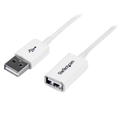 StarTech.com USBEXTPAA1MW USB cable USB 2.0 39.4" (1 m) USB A White 1