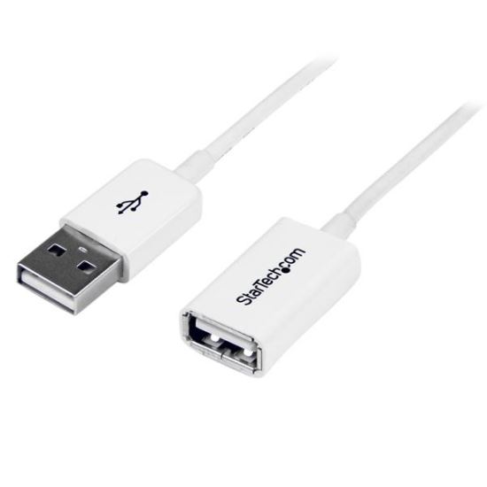 StarTech.com USBEXTPAA1MW USB cable USB 2.0 39.4" (1 m) USB A White 1