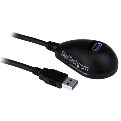 StarTech.com USB3SEXT5DKB USB cable USB 3.2 Gen 1 (3.1 Gen 1) 59.1" (1.5 m) USB A Black 1
