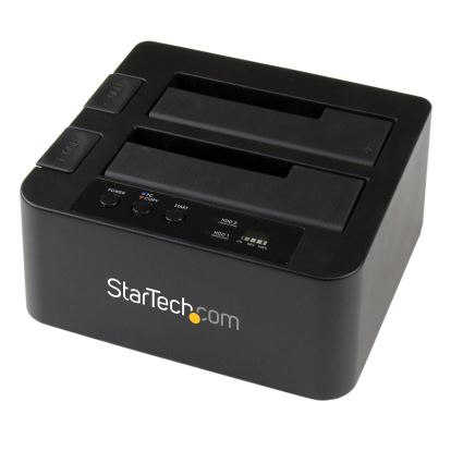 StarTech.com SDOCK2U33RE media duplicator HDD/SSD duplicator Black 1 copies 1