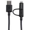 StarTech.com LTUB1MBK USB cable USB 2.0 39.4" (1 m) USB A Micro-USB B Black 4