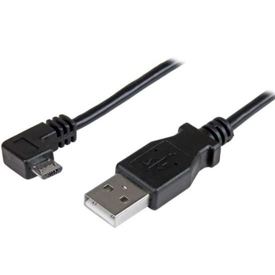 StarTech.com USBAUB2MRA USB cable USB 2.0 78.7" (2 m) USB A Micro-USB B Black 1