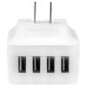 StarTech.com USB4PACWH mobile device charger Universal White AC Indoor 3
