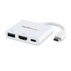 StarTech.com CDP2HDUACPW laptop dock/port replicator Wired USB 3.2 Gen 1 (3.1 Gen 1) Type-C White 3
