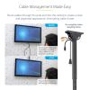 StarTech.com FLATPNLCEIL signage display mount 75" Black 10