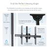 StarTech.com FLATPNLCEIL signage display mount 75" Black 11