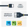 StarTech.com USB31CUB50CM USB cable USB 3.2 Gen 2 (3.1 Gen 2) 19.7" (0.5 m) USB C Micro-USB B Black 2