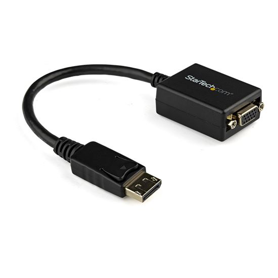 StarTech.com DP2VGA2 video cable adapter 8.86" (0.225 m) DisplayPort VGA (D-Sub) Black 1
