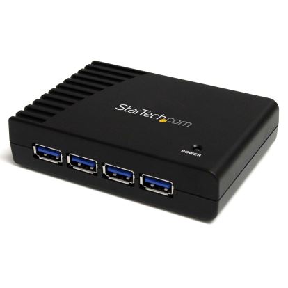 StarTech.com ST4300USB3 interface hub USB 3.2 Gen 1 (3.1 Gen 1) Type-B 5000 Mbit/s Black 1