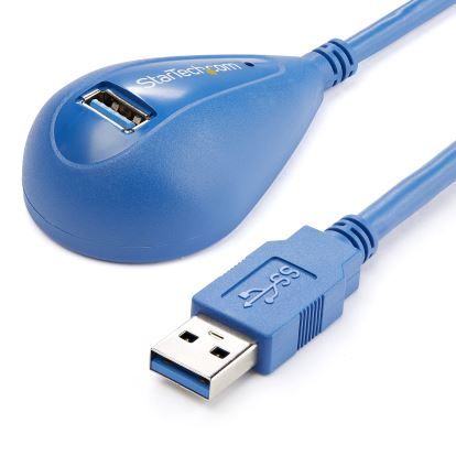 StarTech.com USB3SEXT5DSK USB cable USB 3.2 Gen 1 (3.1 Gen 1) 59.1" (1.5 m) USB A Blue 1