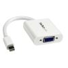 StarTech.com MDP2VGAW video cable adapter 5.12" (0.13 m) Mini DisplayPort VGA (D-Sub) White 1