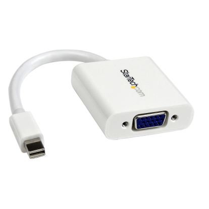 StarTech.com MDP2VGAW video cable adapter 5.12" (0.13 m) Mini DisplayPort VGA (D-Sub) White 1