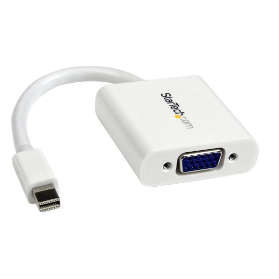 StarTech.com MDP2VGAW video cable adapter 5.12" (0.13 m) Mini DisplayPort VGA (D-Sub) White 1