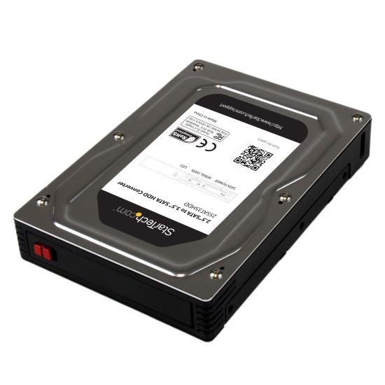 StarTech.com 25SAT35HDD drive bay panel 3.5" Storage drive tray Black, Silver 1