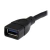 StarTech.com USB3EXT6INBK USB cable USB 3.2 Gen 1 (3.1 Gen 1) 5.98" (0.152 m) USB A Black 3