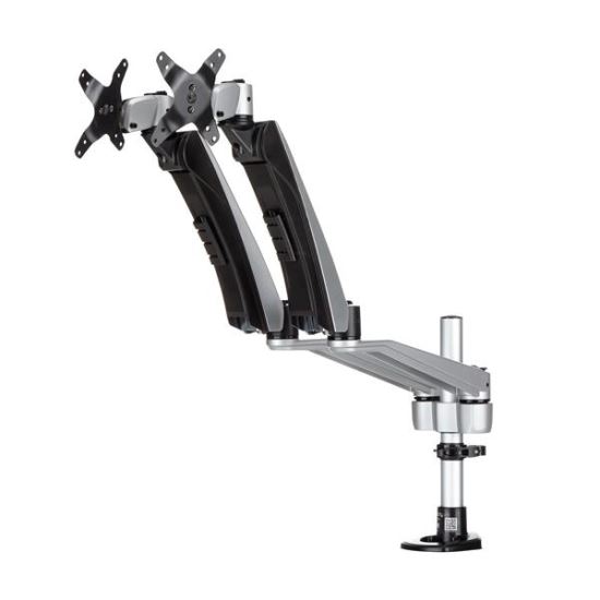 StarTech.com ARMDUAL30 monitor mount / stand 30" Desk Black, Silver 1