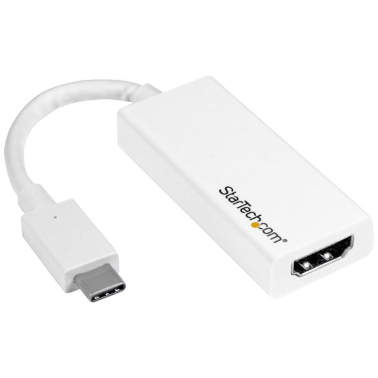 StarTech.com CDP2HD4K60W USB graphics adapter 3840 x 2160 pixels White 1