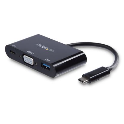 StarTech.com CDP2VGAUACP laptop dock/port replicator Wired USB 3.2 Gen 1 (3.1 Gen 1) Type-C Black 1