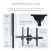 StarTech.com FPCEILPTBSP signage display mount 75" Black 12