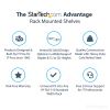StarTech.com CABSHELF1U10 rack accessory Rack shelf 8