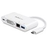 StarTech.com DKT30CDVPD laptop dock/port replicator Wired USB 3.2 Gen 1 (3.1 Gen 1) Type-C White 1