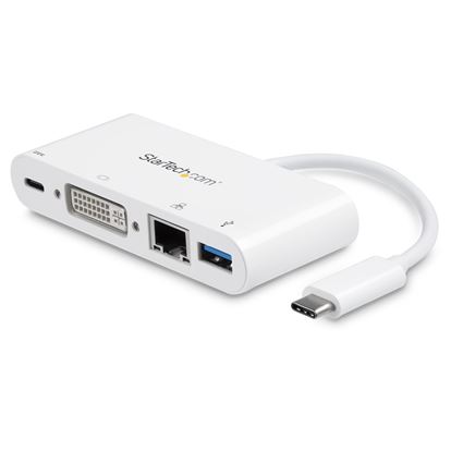 StarTech.com DKT30CDVPD laptop dock/port replicator Wired USB 3.2 Gen 1 (3.1 Gen 1) Type-C White 1