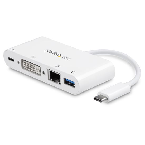 StarTech.com DKT30CDVPD laptop dock/port replicator Wired USB 3.2 Gen 1 (3.1 Gen 1) Type-C White 1