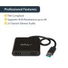 StarTech.com USB32HD2 USB graphics adapter 3840 x 2160 pixels Black 9