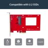 StarTech.com PEX4SFF8639 interface cards/adapter Internal U.2 7