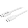 StarTech.com TBLT3MM1MW Thunderbolt cable 39.4" (1 m) 20 Gbit/s White 1