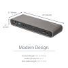 StarTech.com TB3DK2DPPD laptop dock/port replicator Wired USB 3.2 Gen 1 (3.1 Gen 1) Type-C Black, Gray 9