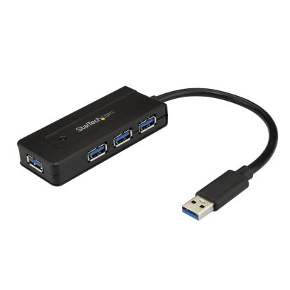 StarTech.com ST4300MINI interface hub USB 3.2 Gen 1 (3.1 Gen 1) Type-A 5000 Mbit/s Black 1