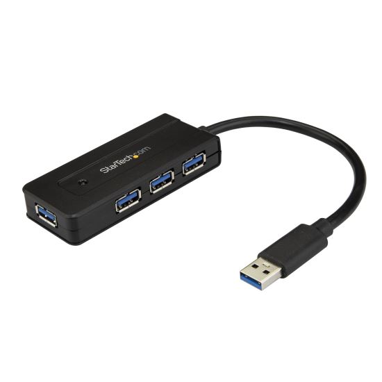 StarTech.com ST4300MINI interface hub USB 3.2 Gen 1 (3.1 Gen 1) Type-A 5000 Mbit/s Black 1