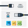 StarTech.com USB31CB1M USB cable USB 3.2 Gen 2 (3.1 Gen 2) 39.4" (1 m) USB C USB B Black 2