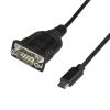 StarTech.com ICUSB232PROC serial cable Black 15.7" (0.4 m) USB C DB-9 1