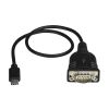StarTech.com ICUSB232PROC serial cable Black 15.7" (0.4 m) USB C DB-9 2