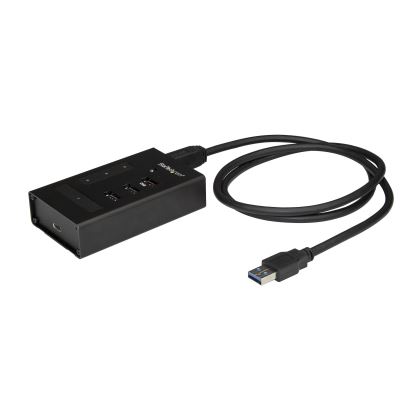 StarTech.com HB30A3A1CST interface hub USB 3.2 Gen 1 (3.1 Gen 1) Type-B 5000 Mbit/s Black 1