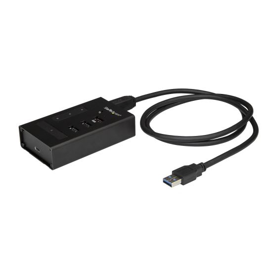 StarTech.com HB30A3A1CST interface hub USB 3.2 Gen 1 (3.1 Gen 1) Type-B 5000 Mbit/s Black 1