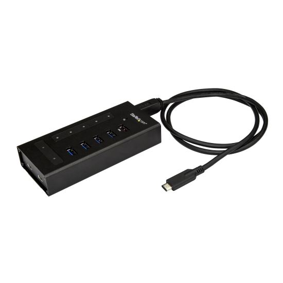 StarTech.com HB30C5A2CST interface hub USB 3.2 Gen 1 (3.1 Gen 1) Type-B 5000 Mbit/s Black 1