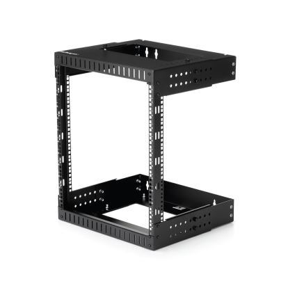 StarTech.com RK12WALLOA rack cabinet 12U Wall mounted rack Black 1