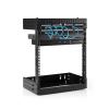 StarTech.com RK12WALLOA rack cabinet 12U Wall mounted rack Black 4