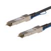 StarTech.com QSFPH40GCU05 InfiniBand/fibre optic cable 19.7" (0.5 m) QSFP+ Black 1