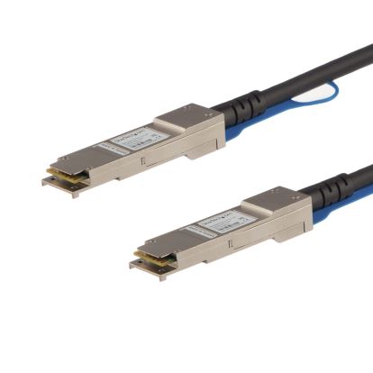 StarTech.com QSFPH40GCU05 InfiniBand/fibre optic cable 19.7" (0.5 m) QSFP+ Black 1