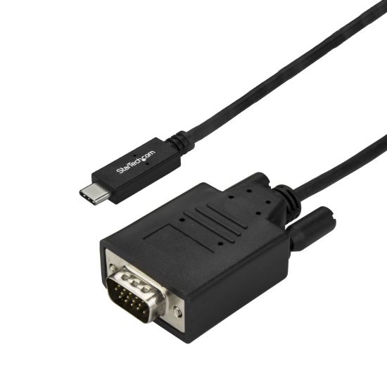 StarTech.com CDP2VGA3MBNL video cable adapter 118.1" (3 m) USB Type-C VGA (D-Sub) Black 1