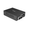 StarTech.com MCMGBSCSM10 network media converter 1000 Mbit/s 1310 nm Single-mode Black 1