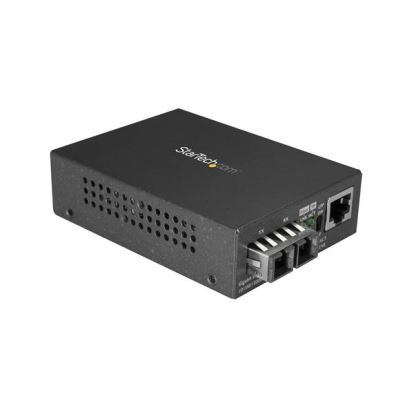 StarTech.com MCMGBSCSM10 network media converter 1000 Mbit/s 1310 nm Single-mode Black 1
