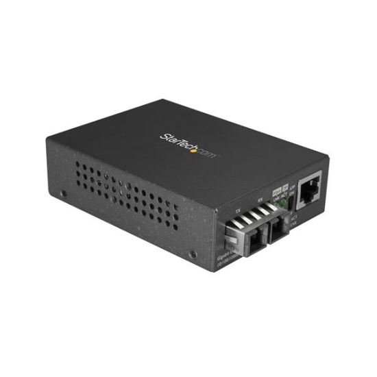 StarTech.com MCMGBSCSM10 network media converter 1000 Mbit/s 1310 nm Single-mode Black 1